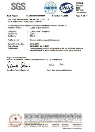 EN 14683 Test Report