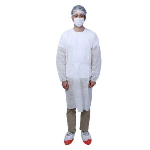 White PP Isolation Gown
