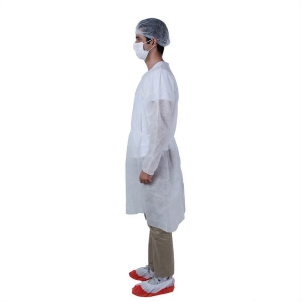 White PP Isolation Gown - Image 2