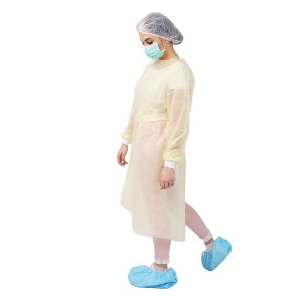 Yellow PP+PE Isolation Gown - Image 3