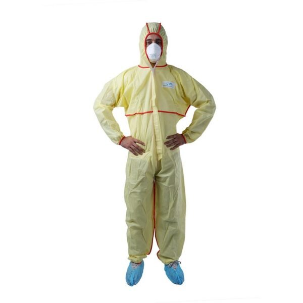 Yellow SMS Coverall With Bound Seams