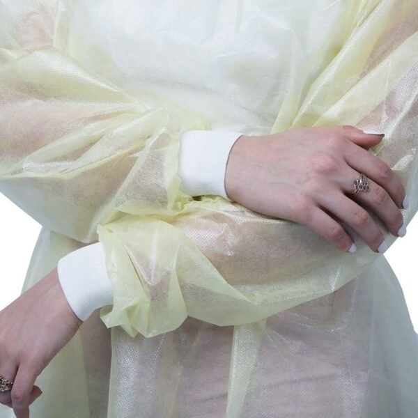 Yellow PP+PE Isolation Gown - Image 5