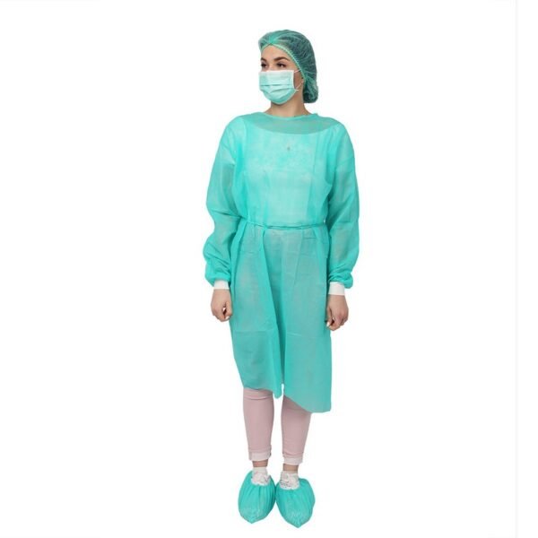 Green PP Isolation Gown