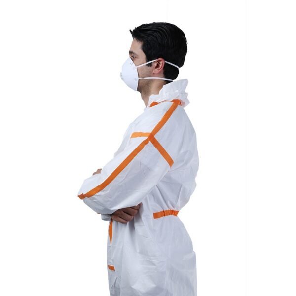Orange Taped Microporous Coverall - Image 5