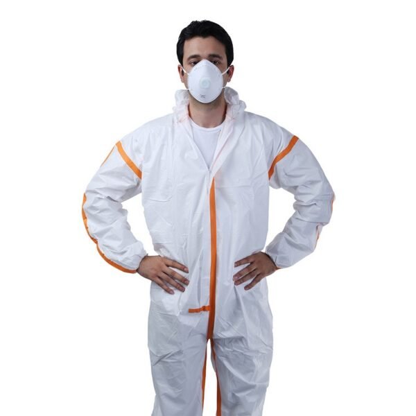 Orange Taped Microporous Coverall - Image 4