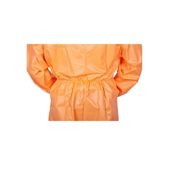 Orange Microporous Coverall With Hood - Image 4