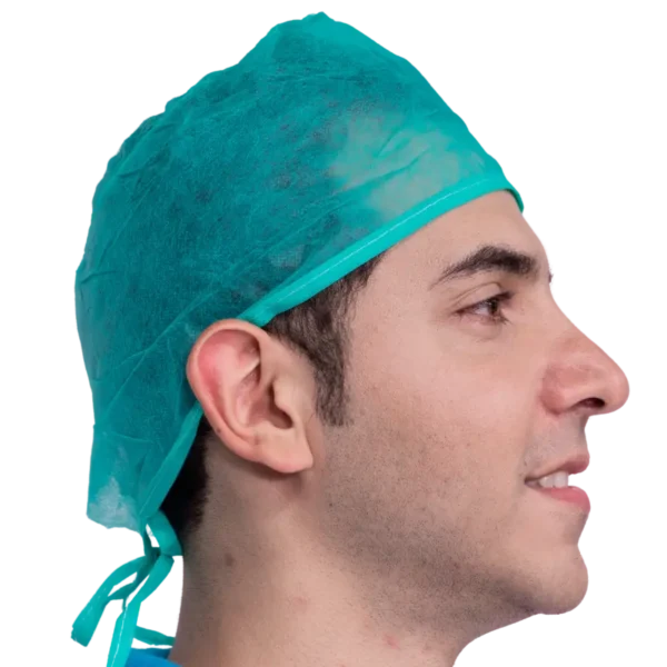 Disposable Surgical Caps with Ties - hand made (2)