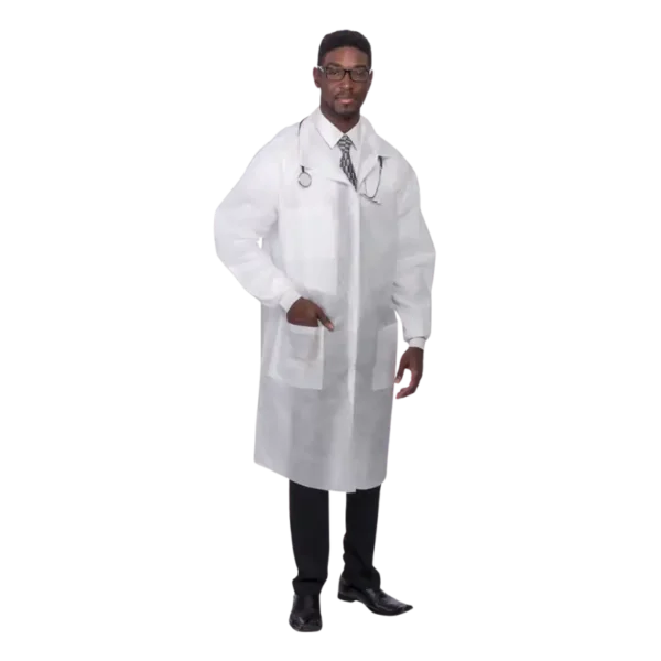 Disposable Polypropylene Lab Coat​ - Image 2