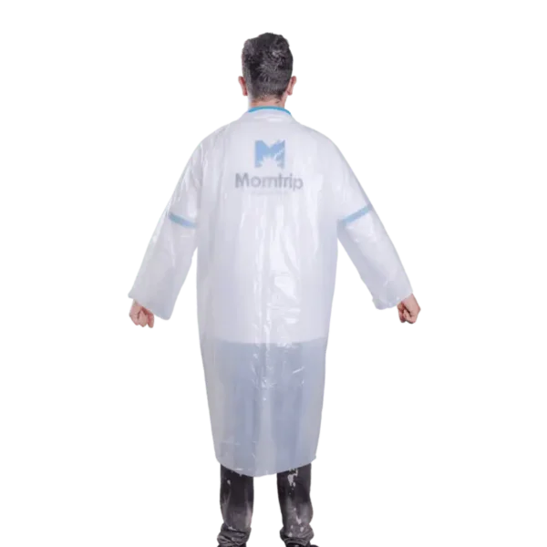 Plastic lab coat deals