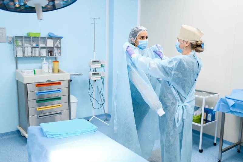 disposable isolation gown distributor in the Middle East